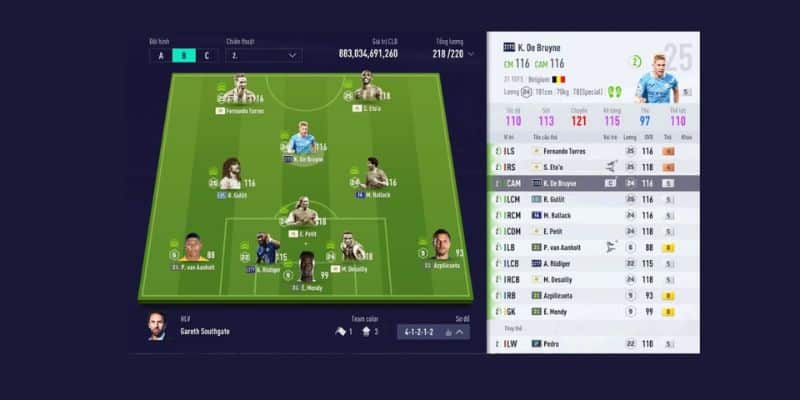 Giao diện FiFa online 4 tối ưu, điều khiển linh hoạt